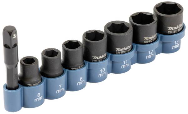 Makita  Set di bussole  1/4" 8 parti E-12289