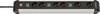 Brennenstuhl 1391030601 Multipresa con interruttore Argento, Nero Schuko 1 pz.