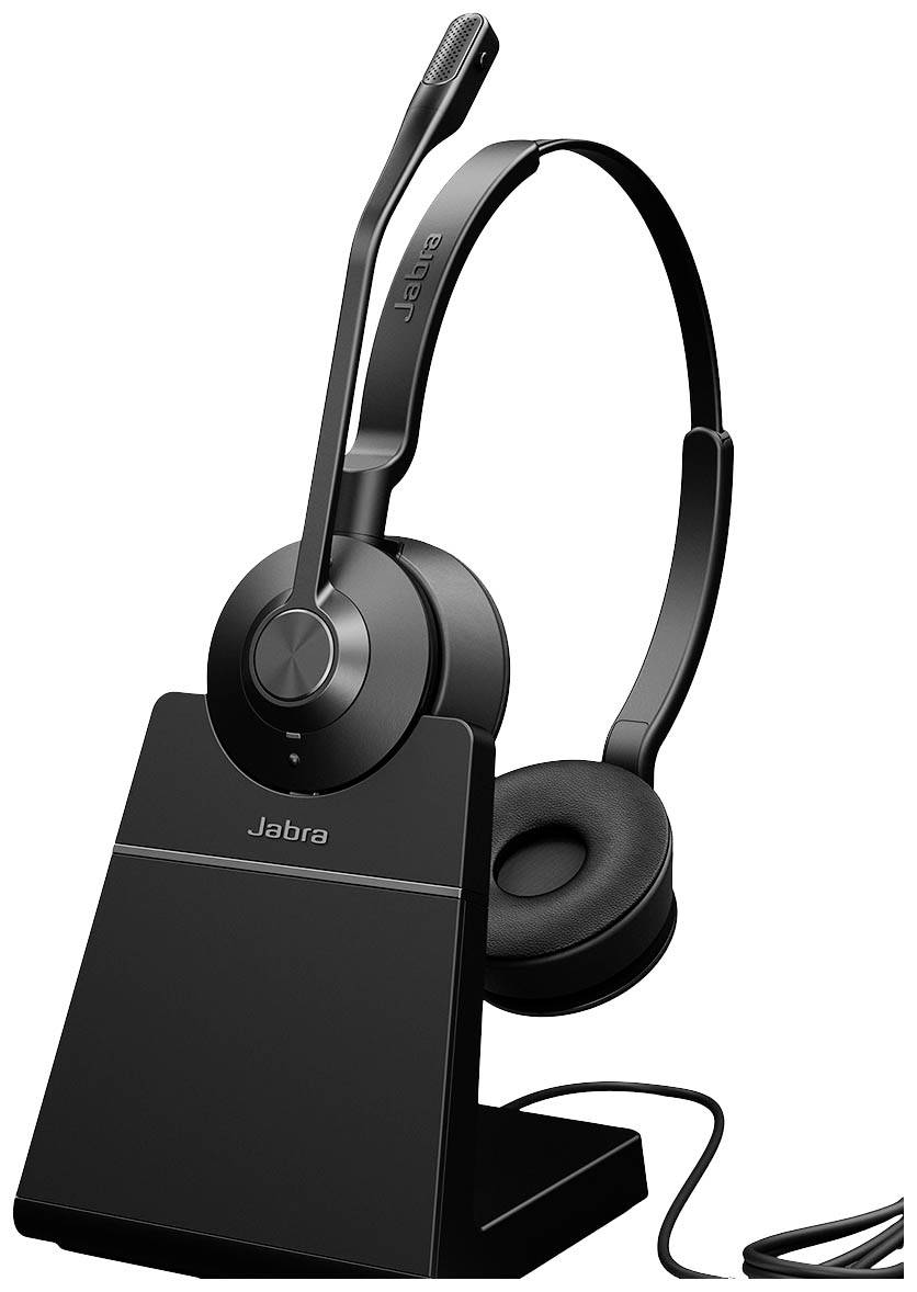 Jabra Engage 55 Cuffie On Ear DECT Stereo Multicolore incl. docking station di ricarica, regolazione del volume, Muto Te-3