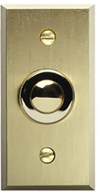 Grothe 55595 Tasto per campanello   Ottone (spazzolato)