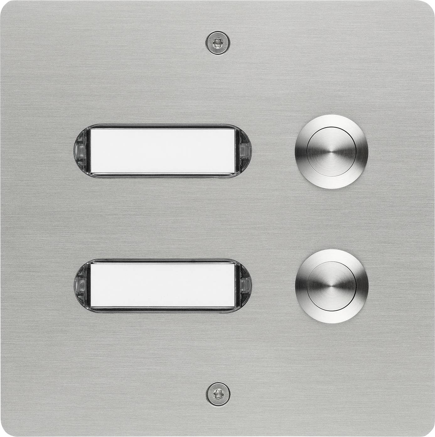 Grothe 55402 Tasto per campanello con targhetta Acciaio inox V2A