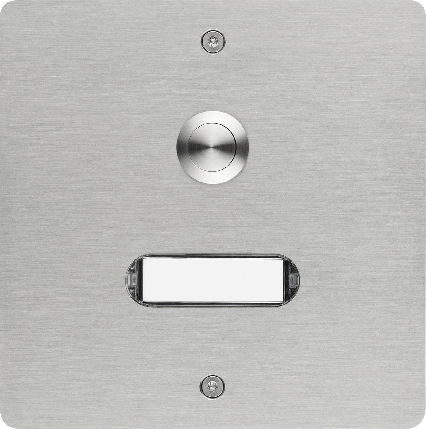 Grothe 55501 Tasto per campanello con targhetta Acciaio inox V2A