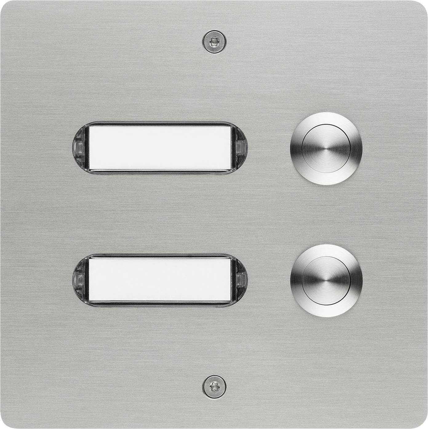 Grothe 55502 Tasto per campanello con targhetta Acciaio inox V2A
