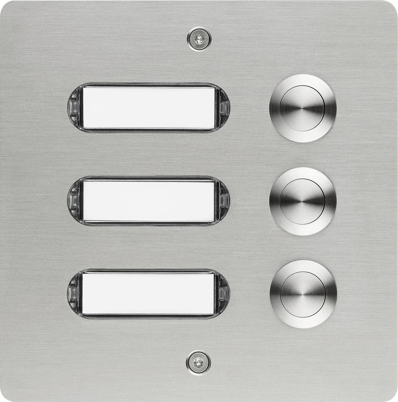 Grothe 55503 Tasto per campanello con targhetta Acciaio inox V2A