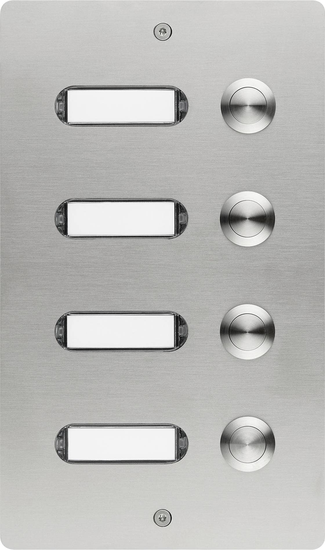 Grothe 55504 Tasto per campanello con targhetta Acciaio inox V2A