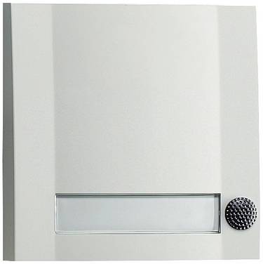 Grothe 51103 Tasto per campanello con targhetta  Bianco/Nero