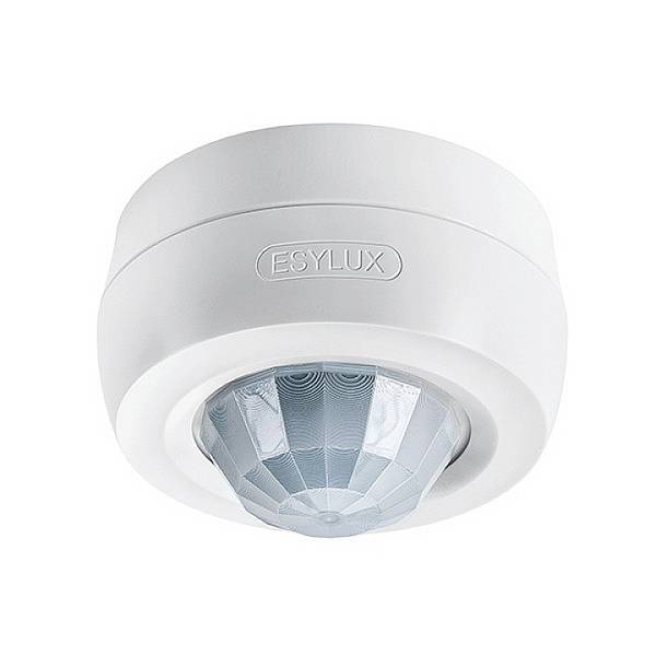 ESYLUX EB10431289 Soffitto, Da parete Rivelatore di presenza a soffitto 360 °  Bianco IP54