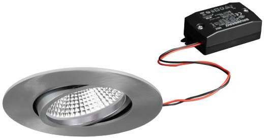 Faretto LED da incasso con cornice metallica lucida e cavo di collegamento. Ideale per illuminazione a filo soffitto in ambienti interni moderni.