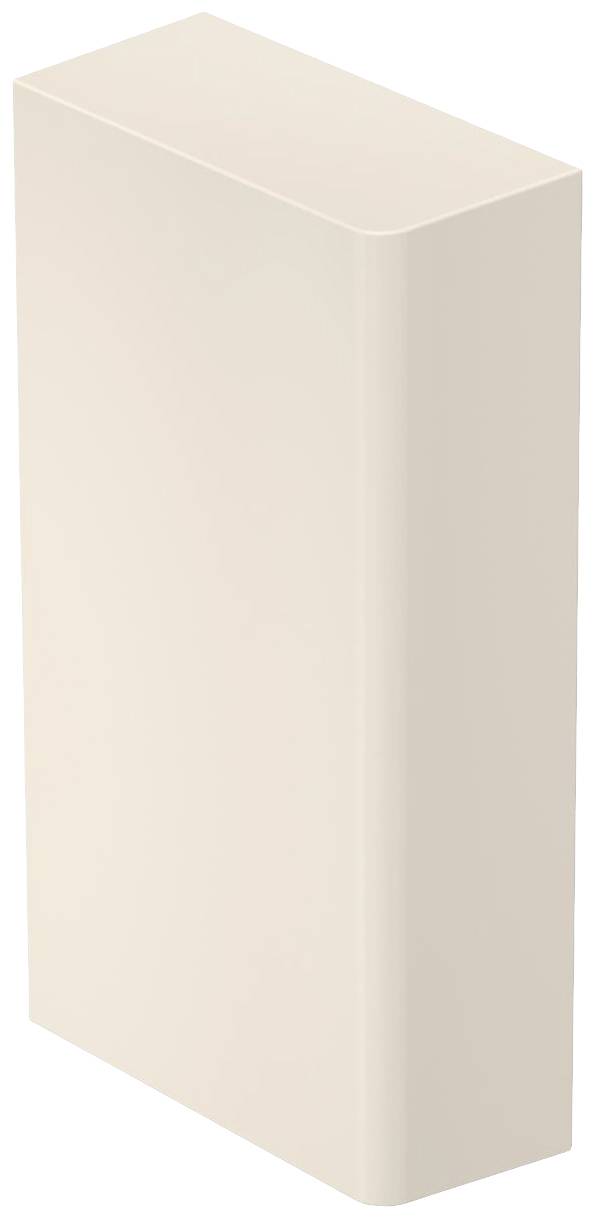 Un blocco rettangolare beige è in posizione verticale. Non ci sono dettagli o motivi riconoscibili, il blocco appare semplice e funzionale.