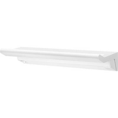 Una plafoniera LED bianca rettangolare dal design essenziale, ideale per illuminare piani di lavoro in cucine o uffici.