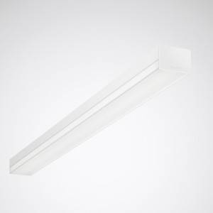 Lampada da soffitto bianca, rettangolare, appesa al soffitto, dal design minimale e moderno. Adatta per ambienti interni con un'estetica essenziale.