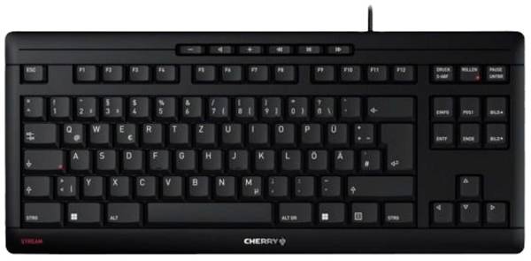 CHERRY JK-8600DE-2 Cablato Tastiera Tedesco, QWERTZ Nero