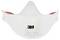 Maschera respiratoria con valvola, modello '3M Aura 9332+', certificazione FFP3, protegge da inquinanti e particelle aeree.