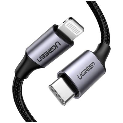 UGREEN Cavo USB Spina USB-C®, Connettore Apple Lightning 1.00 m Grigio 60759-0