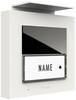 m-e modern-electronics ADV-1010 W Vistadoor Stazione esterna audio per citofono Cablato Unità esterna Casa Monofamiliare Bianco