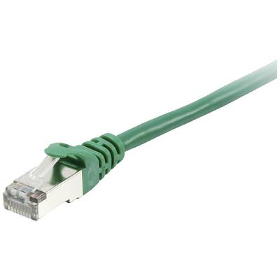 Equip 605545 RJ45 Cavo di rete, cavo patch CAT 6 S/FTP 7.5 m Verde contatti connettore dorati 1 pz.