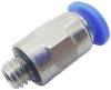 TRU COMPONENTS Raccordo diritto PC4-M3C Ø tubo: 4 mm Diametro foro montaggio: M3 x 0.50 1 pz.
