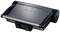 Un grill elettrico Bosch, chiuso con due manopole di regolazione e un display frontale. Ideale per grigliare e tostare.