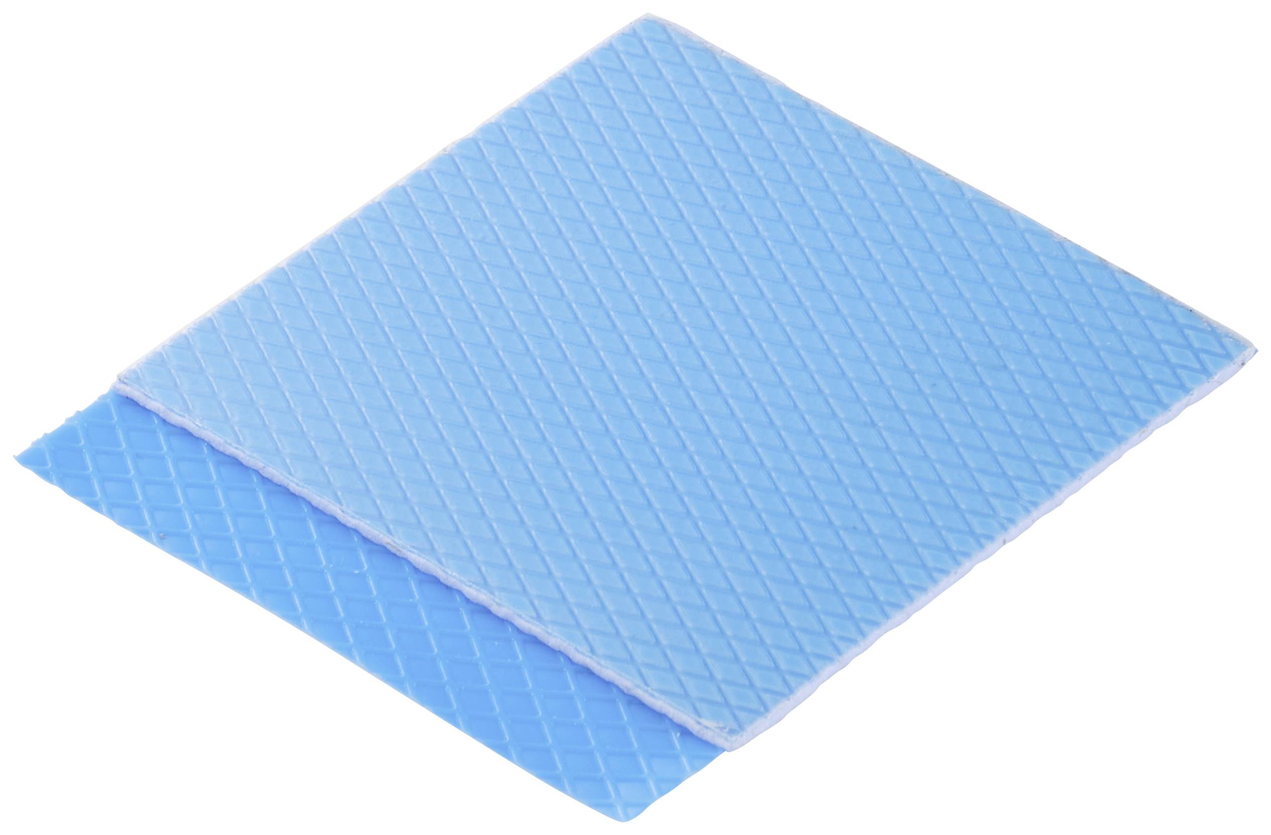Due panni per la pulizia blu con un motivo a rombi sono sovrapposti l'uno sull'altro. Appaiono morbidi e assorbenti.