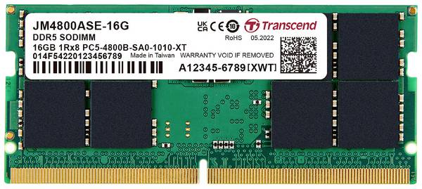 16GB JM DDR5 4800 SO-DIMM 1RX8 2GX8