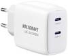 VOLTCRAFT UC-2XCX001 Caricatore USB 65 W Ambiente interno Corrente di uscita max. 3.25 A 2 x 2x USB-C ® GaN