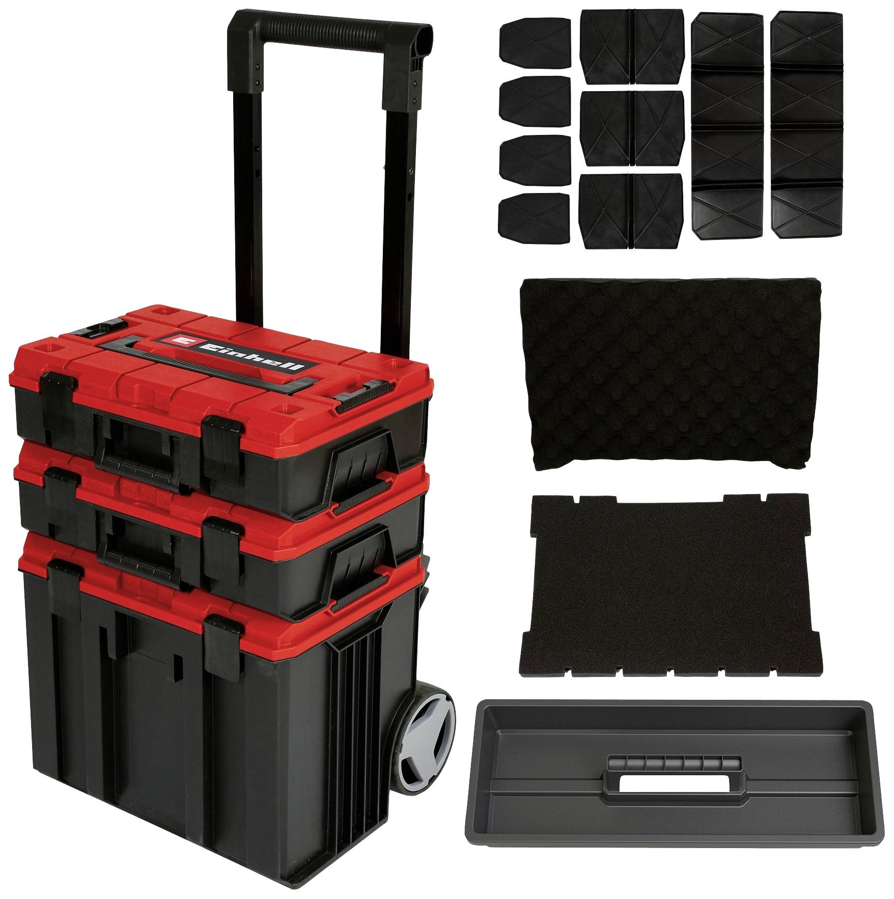 Acquista Einhell E-Case Tower 4540015 Valigetta di trasporto Plastica Nero,  Rosso (L x L x A) 430 x 400 x 675 mm da Conrad