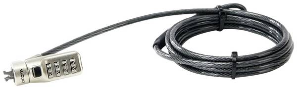 Dicota Lucchetto per laptop  Lucchetto a codice non serve la chiave 2 m D31933