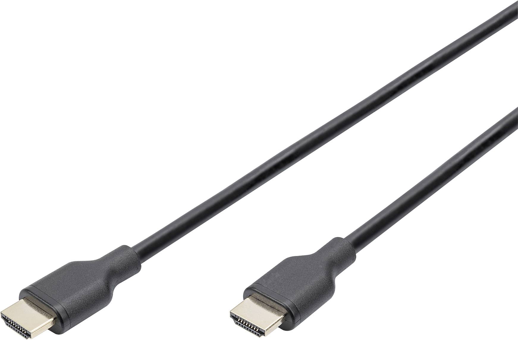 Due cavi HDMI neri con connettori su entrambe le estremità, utilizzati per la trasmissione di segnali audio e video tra dispositivi.