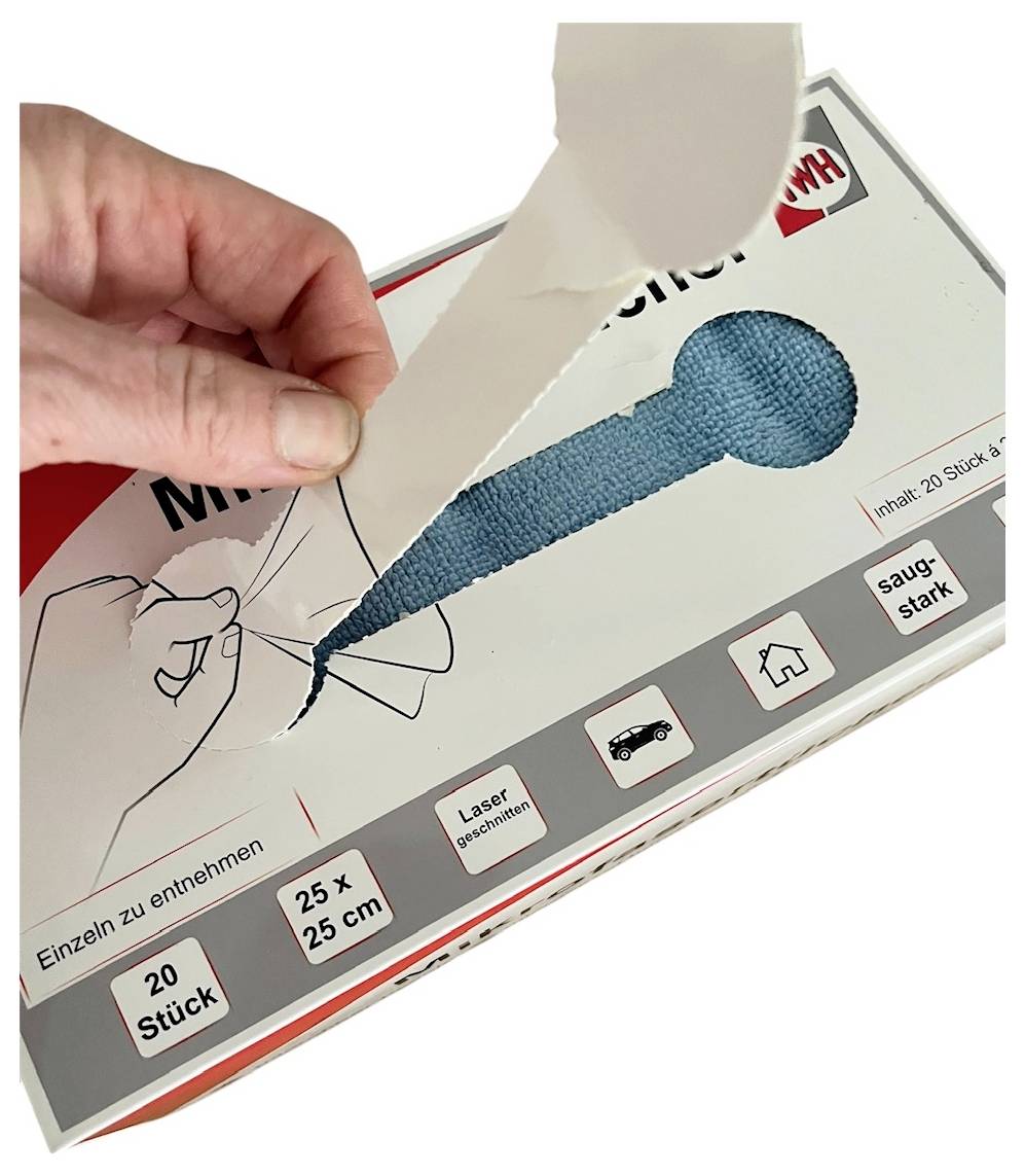 IWH 071125 in Box Panno in microfibra 20 pz. (L x L) 25 cm x 25 cm-2