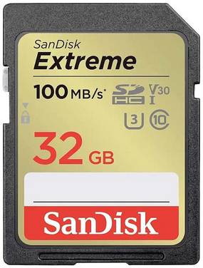 SanDisk Extreme PLUS Scheda SDXC  32 GB UHS-I antiurto, impermeabile