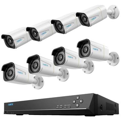 Reolink NVS16-5KB8-A rl5kb8 LAN IP-Kit videocamere sorveglianza 16 canali con 8 camere 4096 x 2512 Pixel 