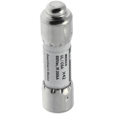 Dispositivo di sicurezza metallico con etichetta '600Volt, IR 200kA'.