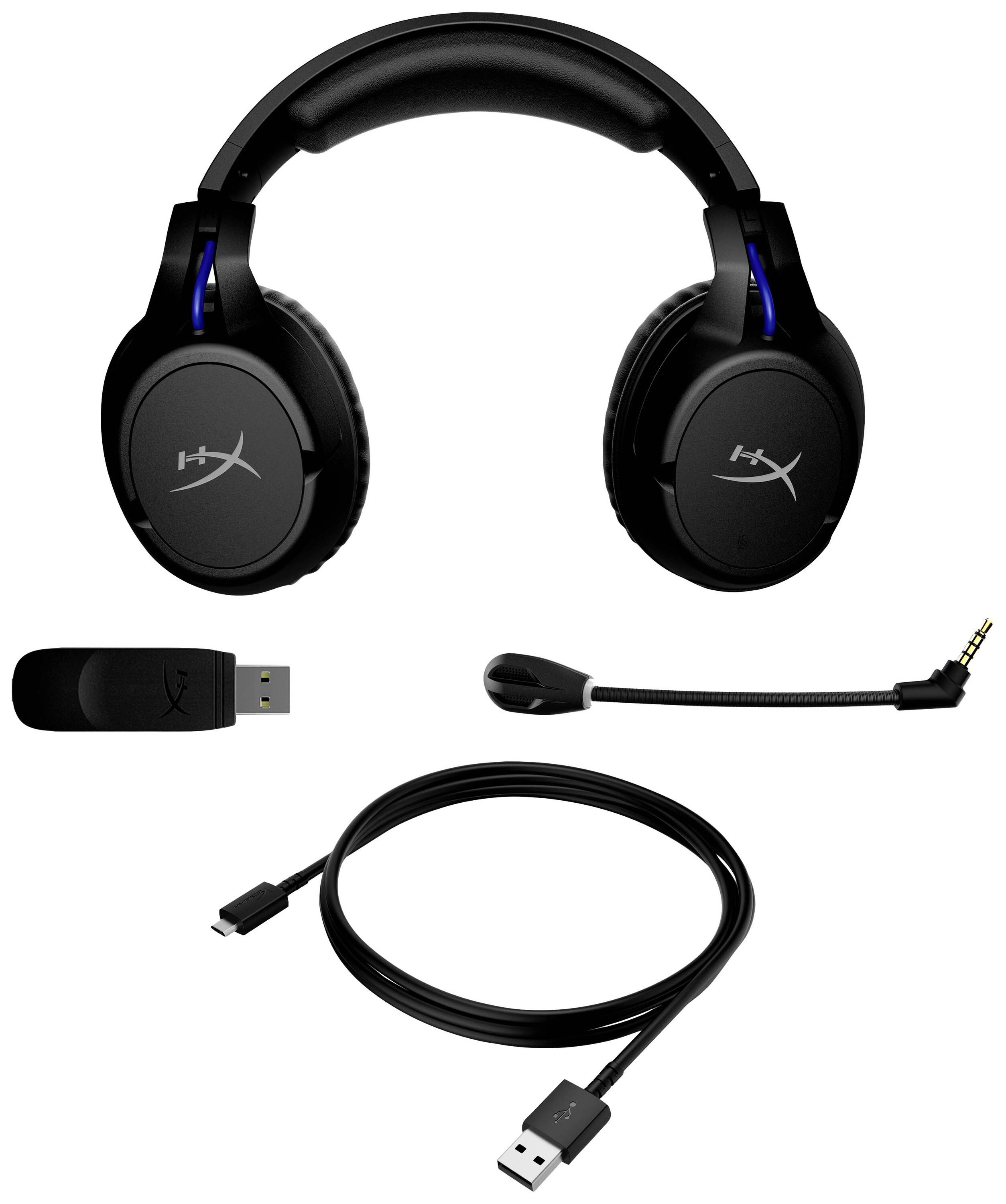 HyperX Cloud Flight - Wireless Gaming Headset Black-Blue - PS5-PS4 Auricolare Con cavo e senza cavo A Padiglione Giocare-0