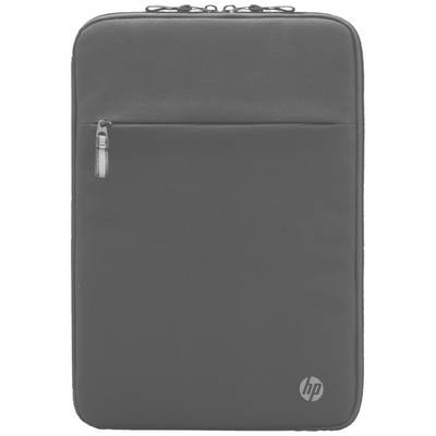 Borsa per laptop nera con cerniera frontale e logo del marchio discreto in basso a destra, offre protezione e spazio per i laptop.