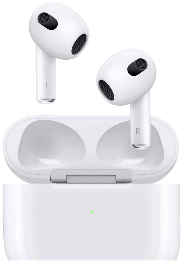 Apple AirPods (3. Gen) + Lightning Case  AirPods Bluetooth  Bianco  Custodia di ricarica, Resistente al sudore