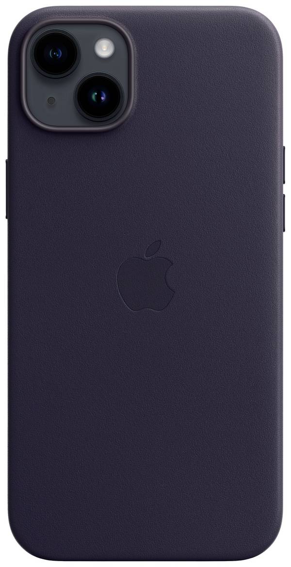 Apple iphone 14 plus cover con magsafe in pelle blu notte