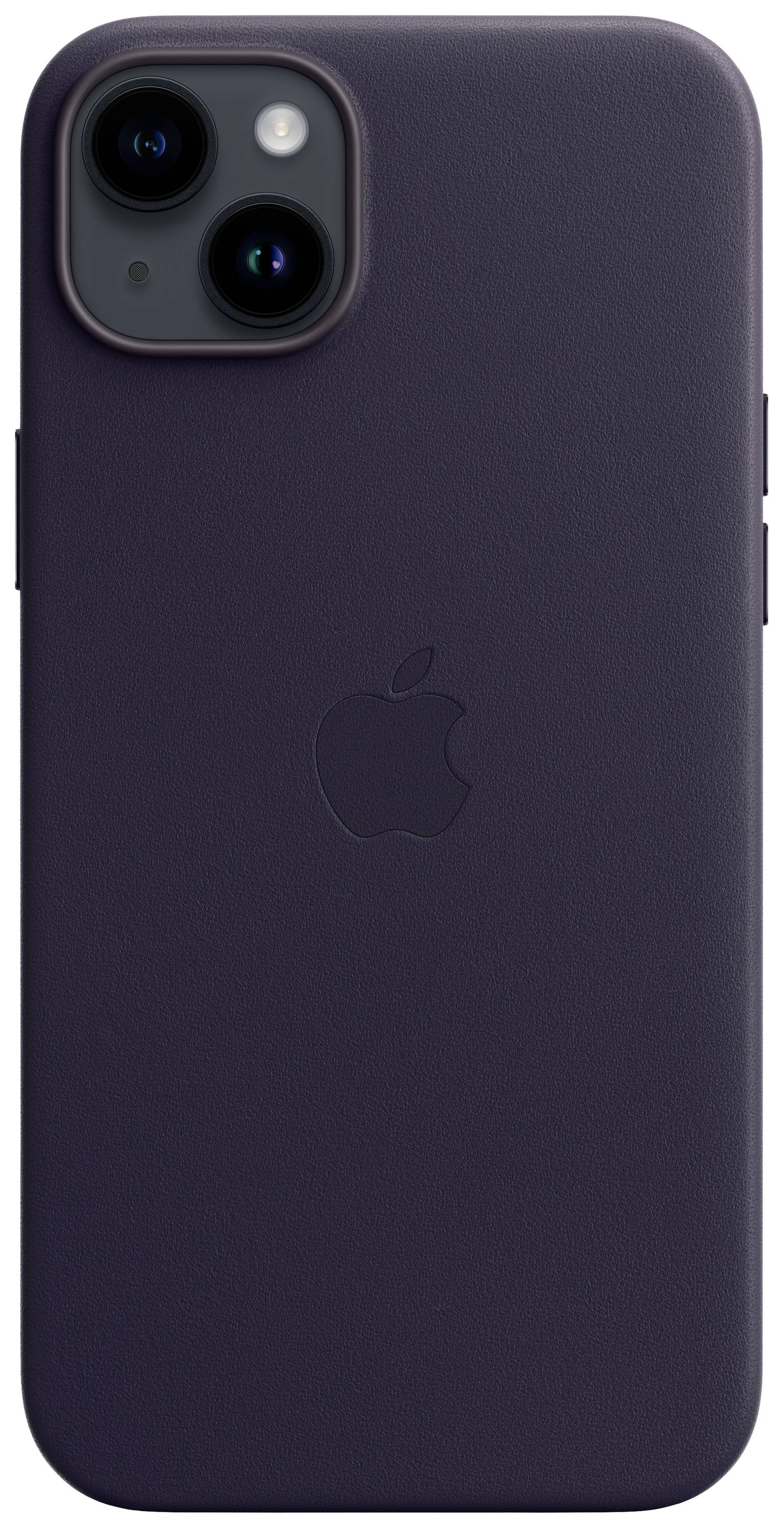 Apple iphone 14 plus cover con magsafe in pelle blu notte-0