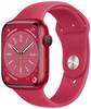 Apple Watch Series 8 GPS 45 mm Cassa in alluminio (PRODUCT) RED™ Cinturino sport (PRODUCT) RED™