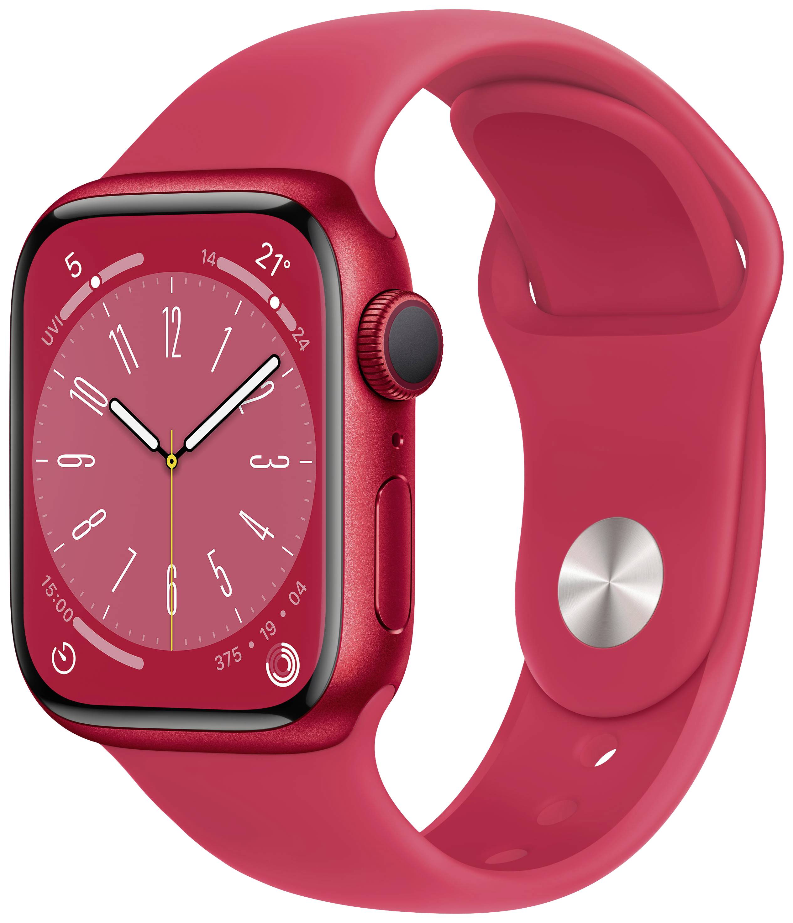 Apple Watch Series 8 GPS 41 mm Cassa in alluminio (PRODUCT) RED™ Cinturino sport (PRODUCT) RED™-0