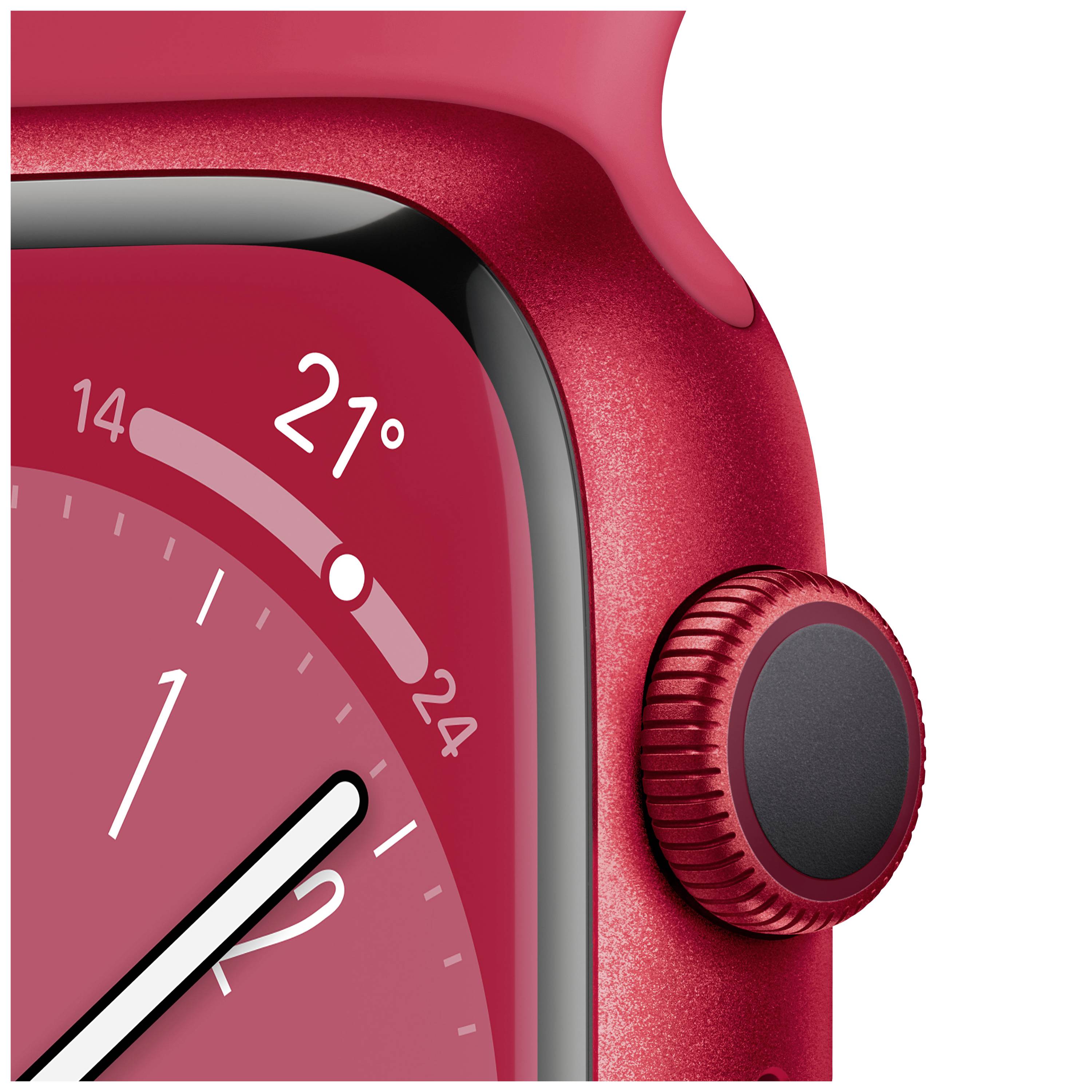 Apple Watch Series 8 GPS 41 mm Cassa in alluminio (PRODUCT) RED™ Cinturino sport (PRODUCT) RED™-2