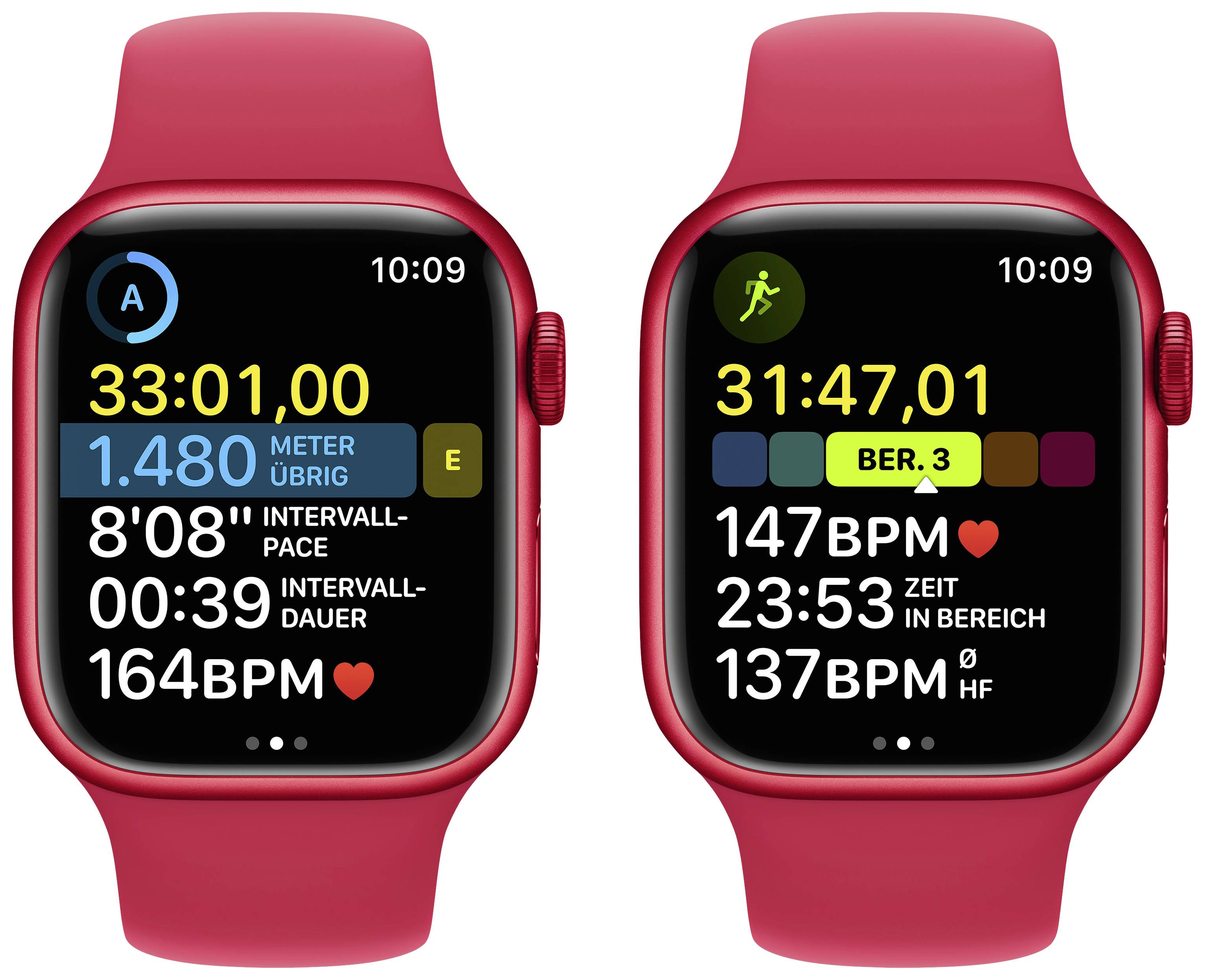 Apple Watch Series 8 GPS 41 mm Cassa in alluminio (PRODUCT) RED™ Cinturino sport (PRODUCT) RED™-4