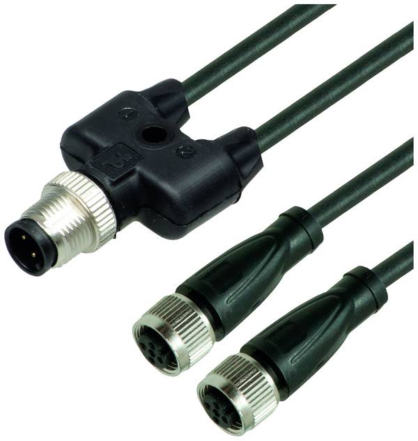 Pepperl+Fuchs 280530 Distributore e adattatore per sensore o attuatore M12 x 1 dritto 2.5 m Numero di poli: 4, 4 1 pz.