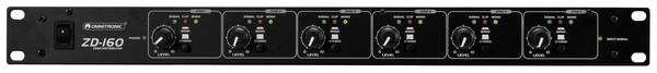 Omnitronic ZD-160B Distributore di zone  Nero