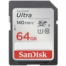 SanDisk SDXC Ultra 64GB (Class 10/UHS-I/140MB/s) Scheda SDHC 64 GB UHS-Class 1 impermeabile, antiurto