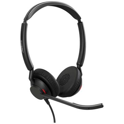 Cuffie nere con braccio microfono, cuscinetti auricolari morbidi e fascia regolabile, ideali per comunicazione o ascolto musicale.