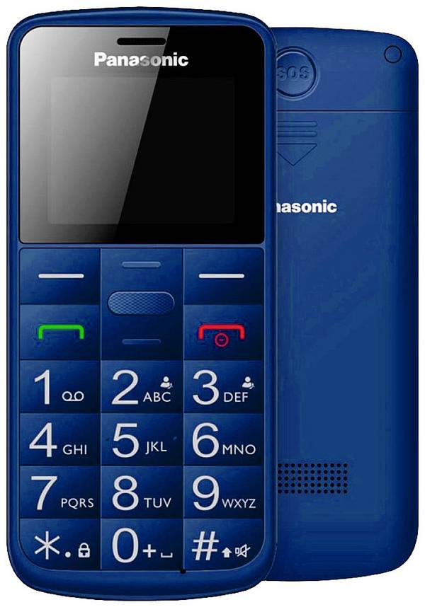 Cellulare senior Panasonic KX-TU110 Funzione SOS Blu