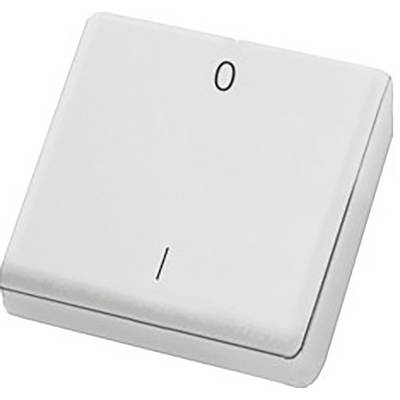 Un interruttore a bilanciere bianco con le etichette '0' per Spento e 'I' per Acceso.