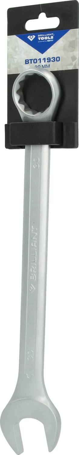 Chiave inglese con confezione, marca 'TOPTUL', colore argento, raffigurata in posizione verticale.