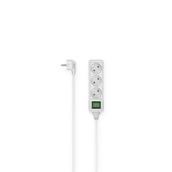 Hama 00223002 Multipresa con interruttore  Bianco Schuko 1 pz.