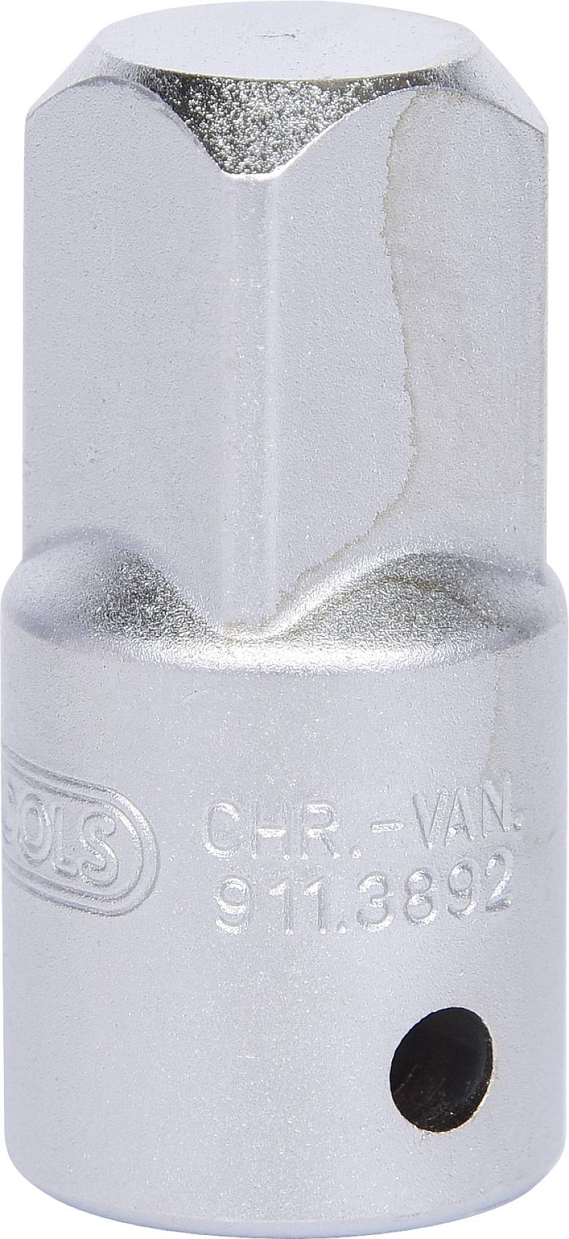Un inserto per chiave a bussola in argento con forma esagonale e marcatura "911.3892". Adatto per utensili nella riparazione automobilistica.